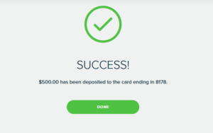 MoneyPak Deposit Success - $500 has been successfully deposited to the card - your-moneypak.com