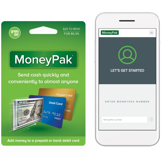 Send cash quickly with moneypak by green dot