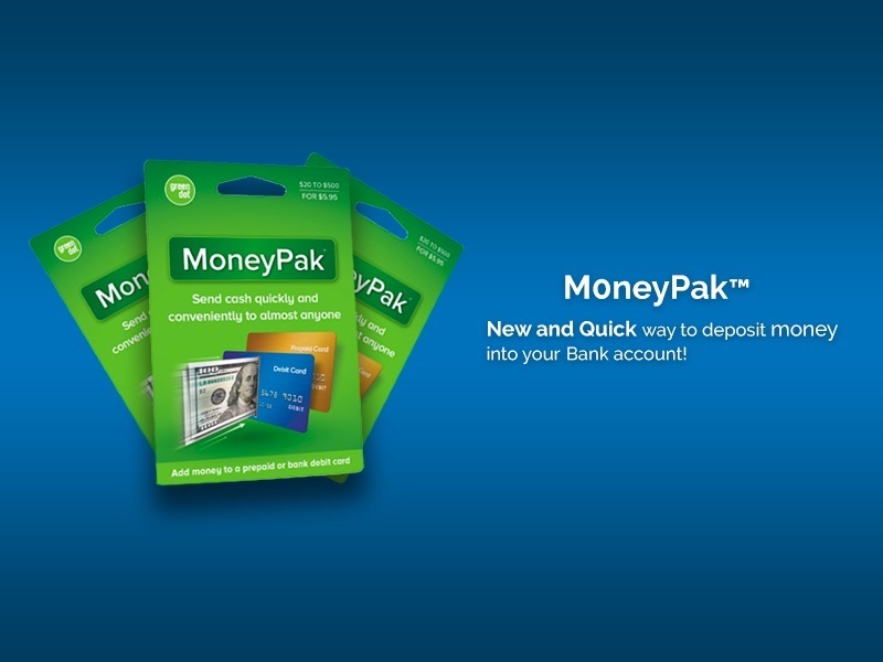 We Now Accept MoneyPak -MoneyPak by Green Dot - Send money or load cards with up to $500 easily